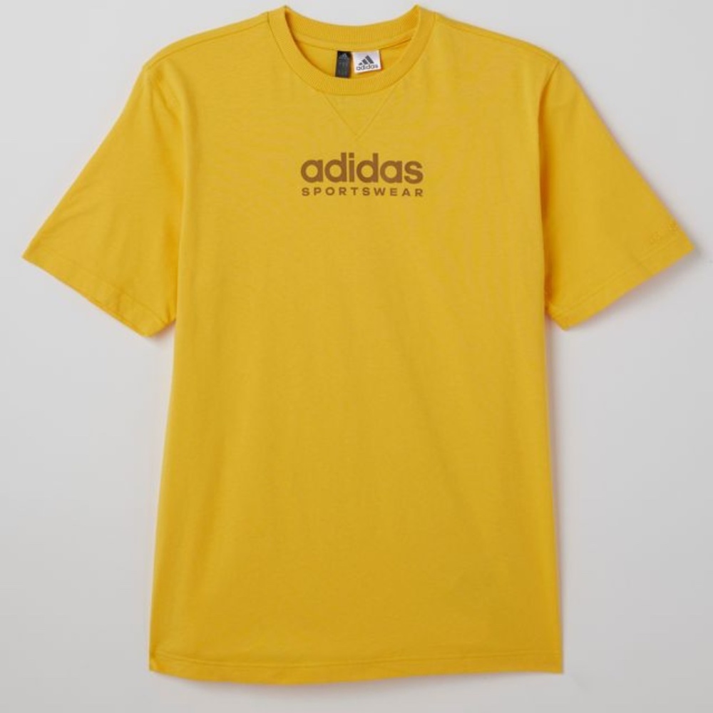 NWT Adidas All SZN Tee Shirt in Yellow